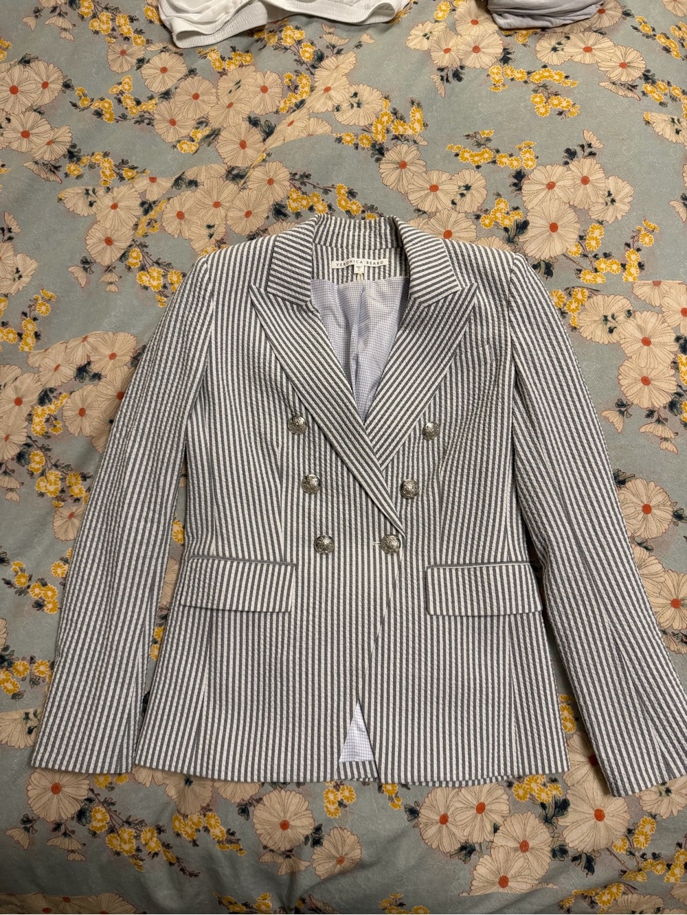 Veronica Beard Miller Seersucker Jacket EUC Sz 6